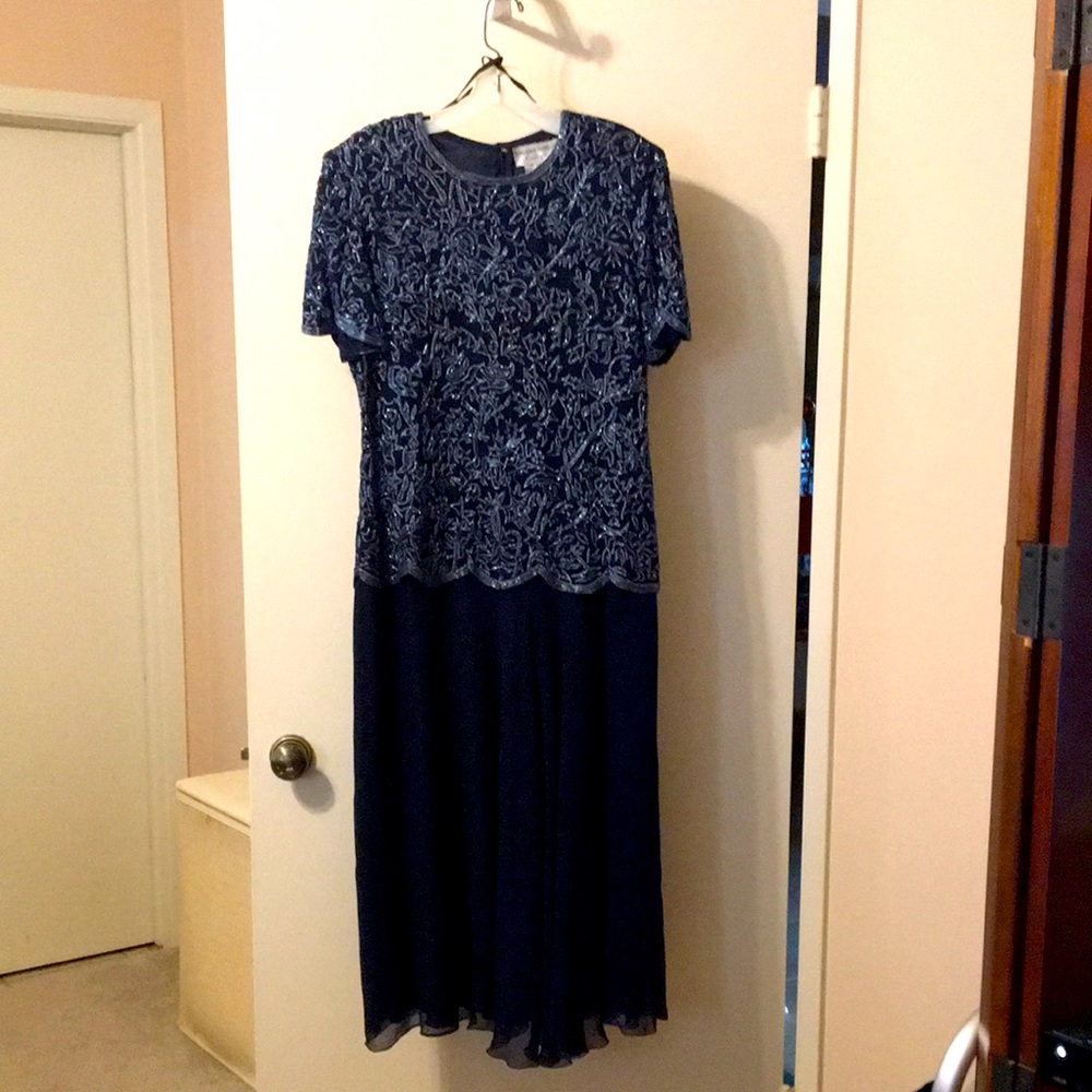 One piece maxi evening dress